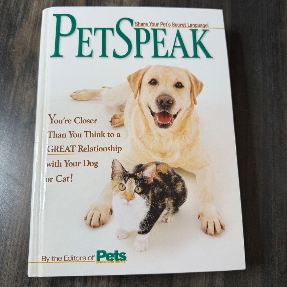 Petspeak Share Your Pets Secret Language Book Dog Cat Relationship‎